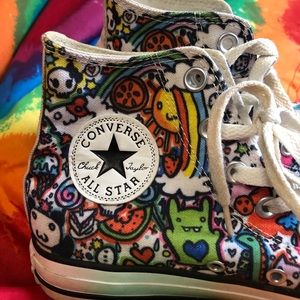 Converse All-Stars Colorful Cartoon Print
